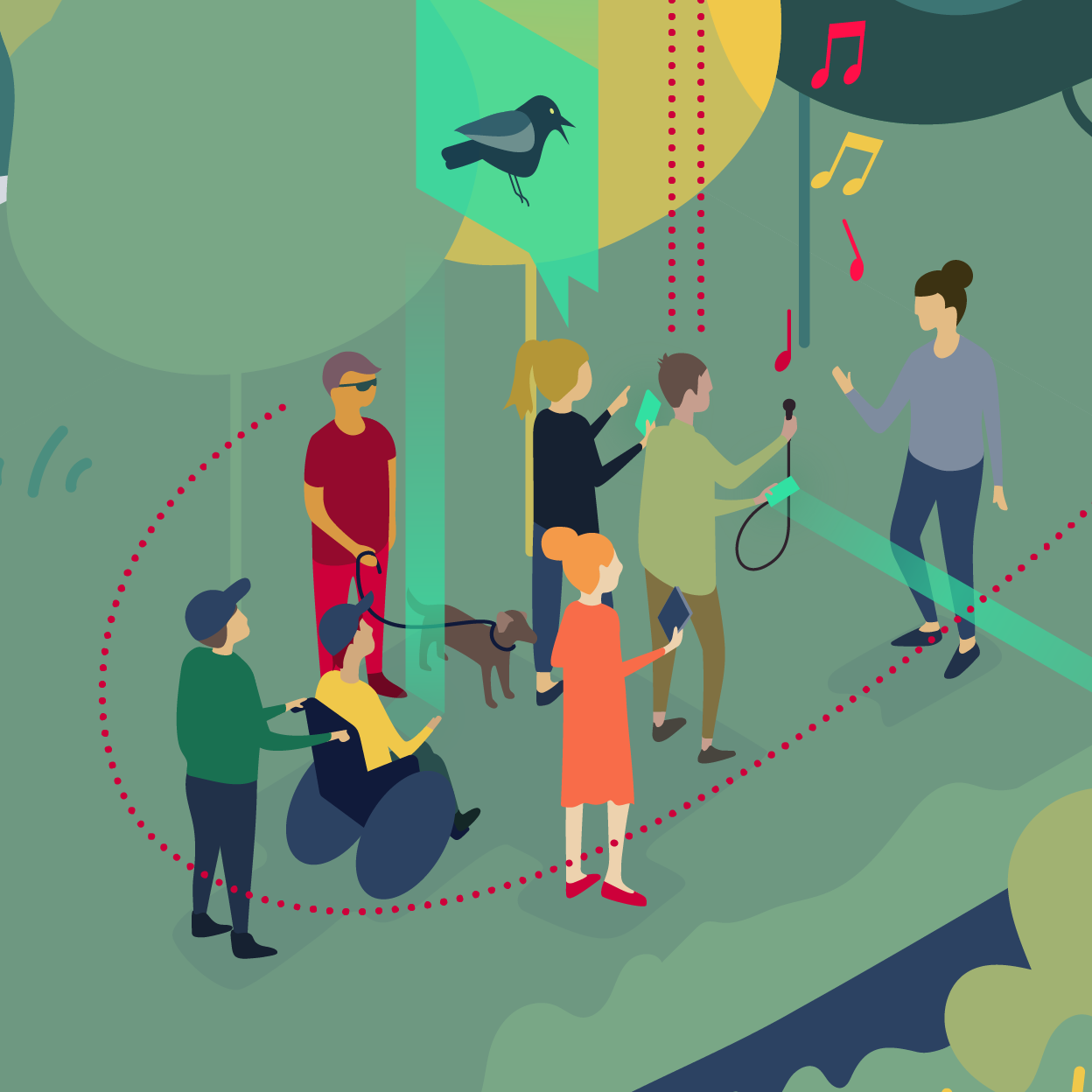 Illustration zum Jahresbericht 2021